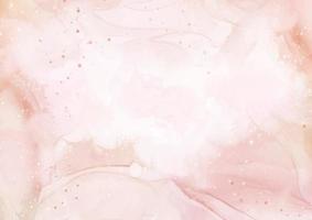Hand painted pastel pink watercolour background vector