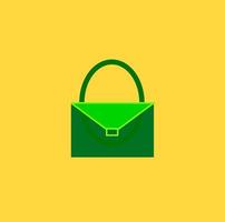 Green Bag Icon vector
