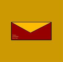 Red envelope icon vector