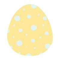 doodle flat clipart easter colored egg vector