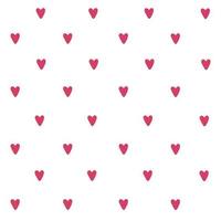 Seamless pattern for valentine's day with cute hearts vector