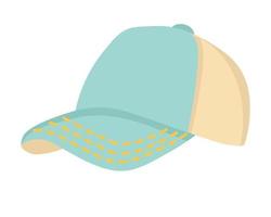 imágenes prediseñadas de garabatos. sombrero de veraneante, turista. Todos los objetos están repintados. vector