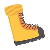Doodle flat clipart. Traveler's boots. All objects are repainted. vector