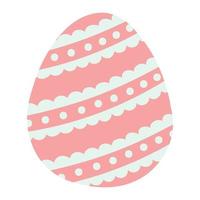 doodle flat clipart easter colored egg vector