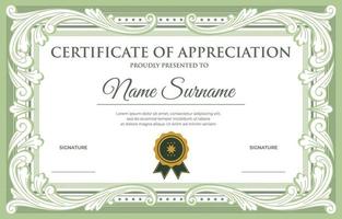 Victorian Classic Certificate vector