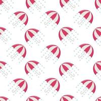 Seamless pattern for valentine's day with umbrellas vector