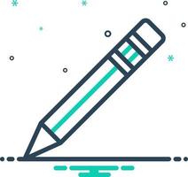 mix icon for pencil vector