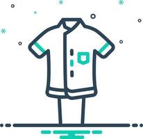 icono de mezcla para uniforme vector