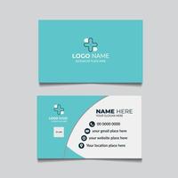 Medical business card vector