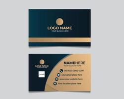 Vector Modern and Clean Business Card Template design