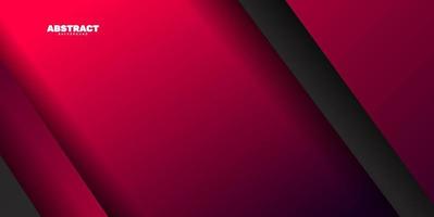 Abstract overlap layer black and red color background vector