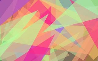 Abstract geometric transparant multicolor background vector