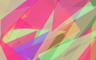 Abstract geometric transparant multicolor background vector