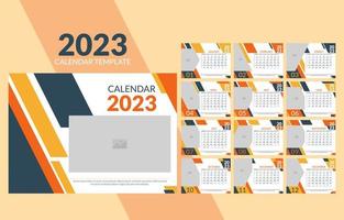 Corporate Calendar 2023 Template vector