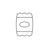 pack shipping icon. outline icon vector