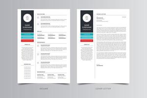 Resume Template, Professional Modern Resume Template, CV Template vector