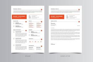 Resume Template, Professional Modern Resume Template, CV Template vector