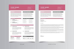 Resume Template, Professional Modern Resume Template, CV Template vector