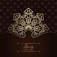 luxury background, with mandala ornament vector