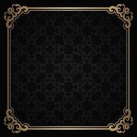 floral pattern, and vintage frame vector