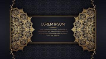 luxury background  with mandala ornament vector