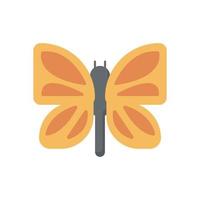 icono de mariposa, ilustración de vector de icono plano aislado sobre fondo blanco. por el tema de animales, insectos y otros