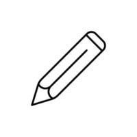 Pencil Line Icon for Websites, Stores, Advertisements vector