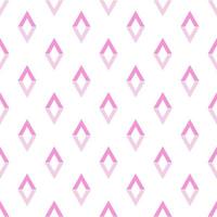 Colorful seamless pattern of light pink rhombus on white background for fabric, textile, wrappers and other various surfaces vector