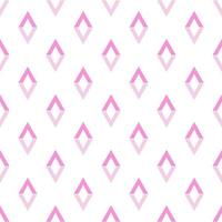 Colorful seamless pattern of light pink rhombus on white background for fabric, textile, wrappers and other various surfaces vector