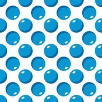Vivid seamless repeating pattern of blue cartoon balls for wallpapers, textile, fabric and other surfaces vector