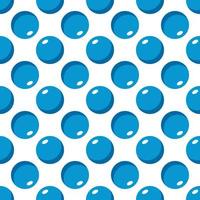 Vivid seamless repeating pattern of blue cartoon balls for wallpapers, textile, fabric and other surfaces vector