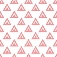 Geometrical vector seamless pattern of light pink triangles on white background. Perfect for fabric, textile, wallpapers, backgrounds and other surfaces