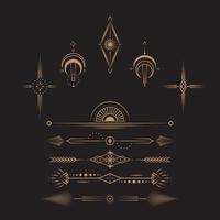 Celestial Magic Art Mystical and Esoteric Elements vector
