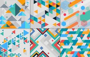 Set of Geometric Pattern vector