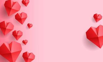 Happy valentines day greeting background vector