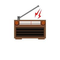 diseño de icono de radio, un icono simple con un concepto elegante, adecuado para su colección o logotipo comercial vector