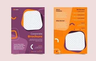 Corporate Flat Brochure Template vector