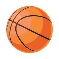 Basketball ball in flat technique sport equipment vector