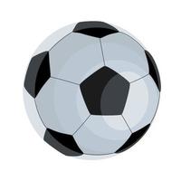 Soccer ball in flat technique vector