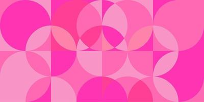 Abstract geometric pink background, seamless shapes, flat and solid color combination vector