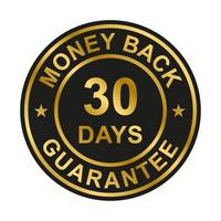 30 days money back guarantee icon vector for graphic design, logo, website, social media, mobile app, UI illustration