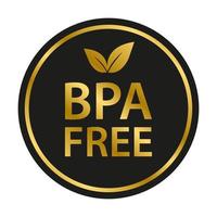 BPA FREE  bisphenol A and phthalates free icon vector non toxic plastic sign for graphic design, logo, website, social media, mobile app, UI illustration