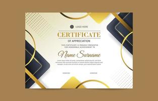 Modern Elegant Certificate Template vector