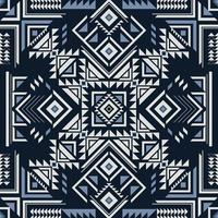 patrón nativo americano indio ornamento patrón geométrico étnico textil textura tribal patrón azteca navajo tela mexicana sin costura vector decoración