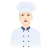 Portrait of a Woman cook vector