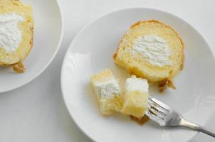 Vanilla Cream Roll Cake for Breaking Time photo