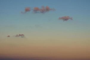 Cloudscape of Sunset Time in Summer Season photo