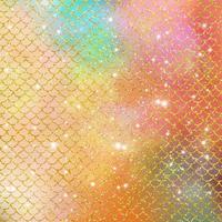 Mermaid scale pattern gold with sparkle gradient color background photo