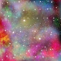 Iridescent Galaxy space background photo