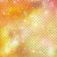 Mermaid scale pattern gold with sparkle gradient color background photo